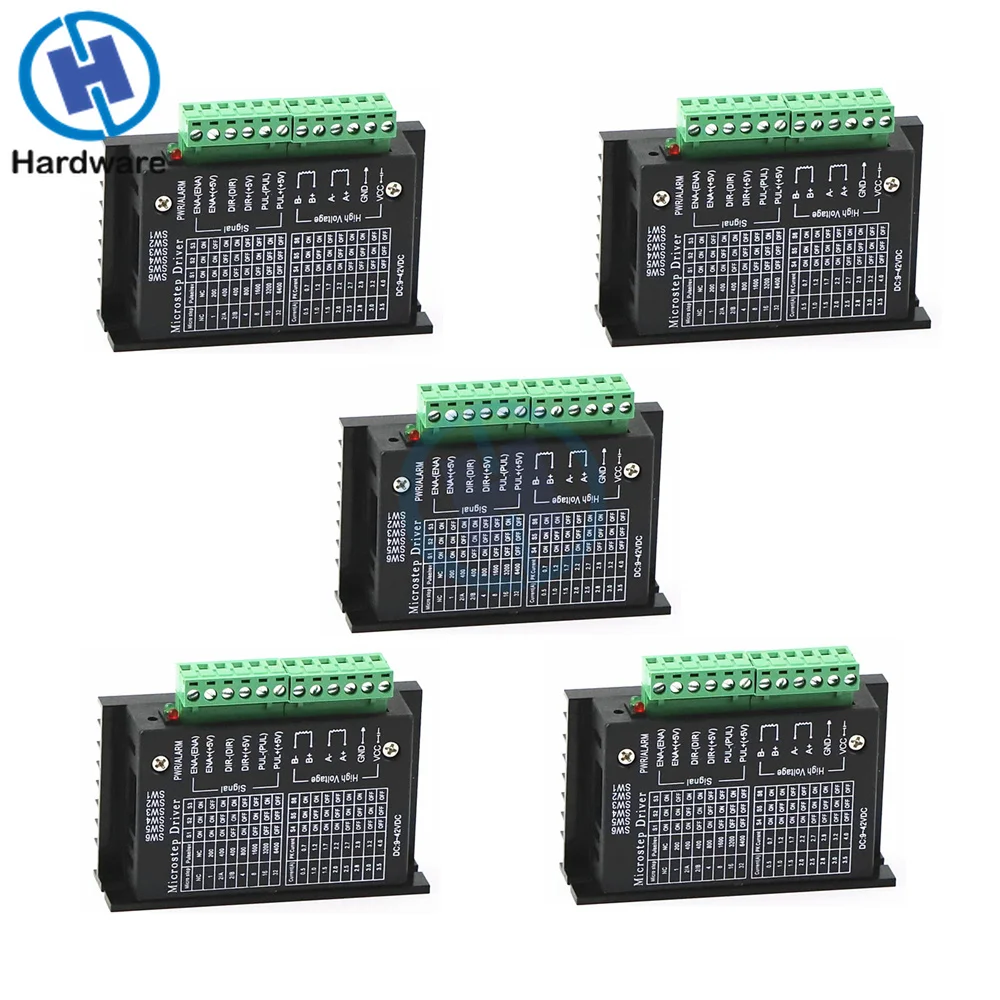 Драйвер шагового двигателя TB6600 42/57/86 32 разделения 4A 40VDC с ЧПУ 5 шт.|Драйвер