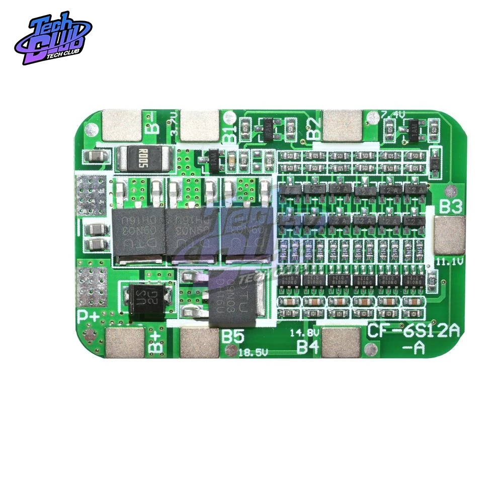 1 шт. 6S 15A 24 В печатная плата для 6 пакетов литий-ионный аккумулятор 18650 литиевый