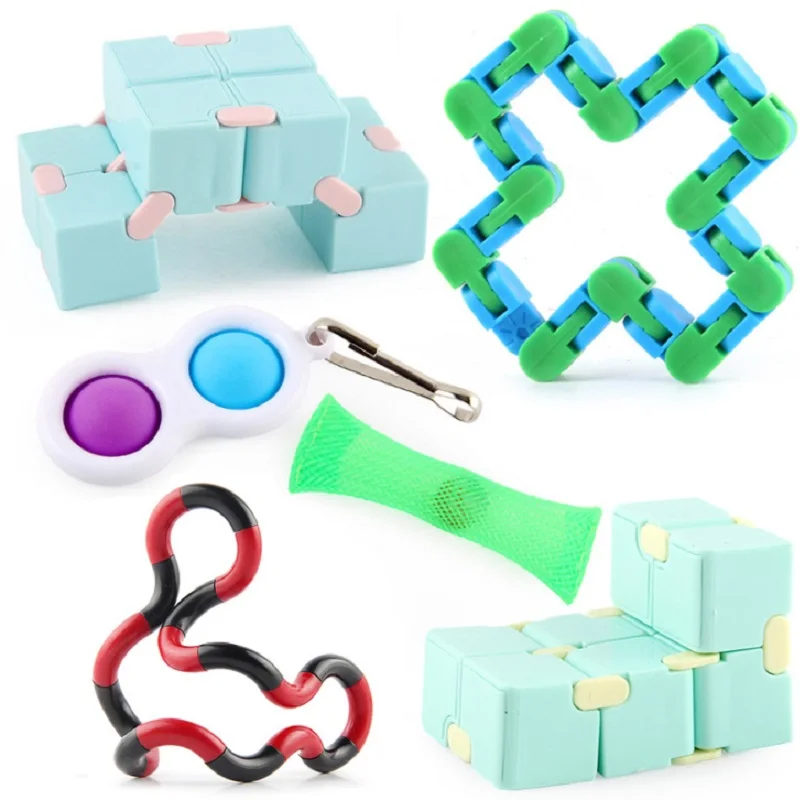 

Fidget Toys Anti Stress Set Stretchy Strings Push Gift Pack Adults Children Squishy Sensory Antistress Relief Figet Toys