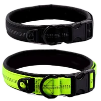nylon small medium large dog collar reflective safety pet collar comfortable dog collars pet neck for lead leash size s m l xl