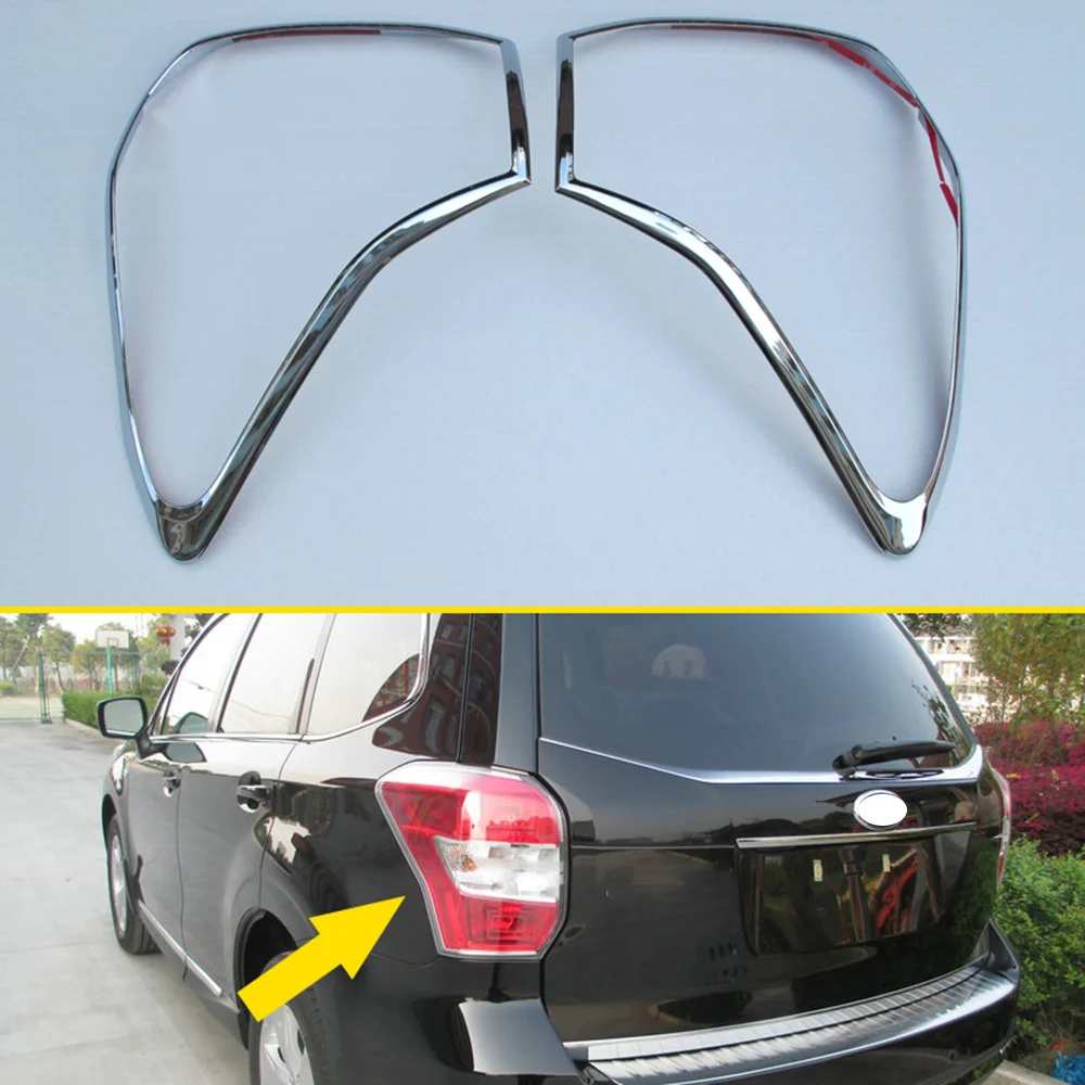 

Накладка на заднюю фару Subaru Forester, хромированная накладка на заднюю фару из АБС-пластика, Аксессуары для экстерьера 2014, 2015, 2016, 2017