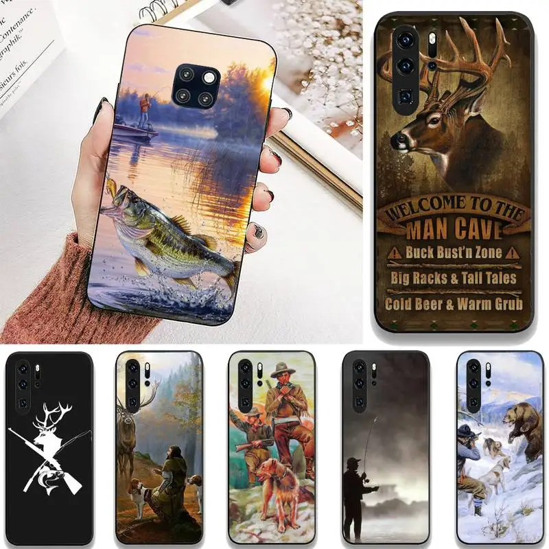 

Hunting Animal And Fishing Man Phone Case For Redmi 9A 8A 7 6 6A Note 9 8 10 8T Pro Max 9 K20 K30 Pro Case