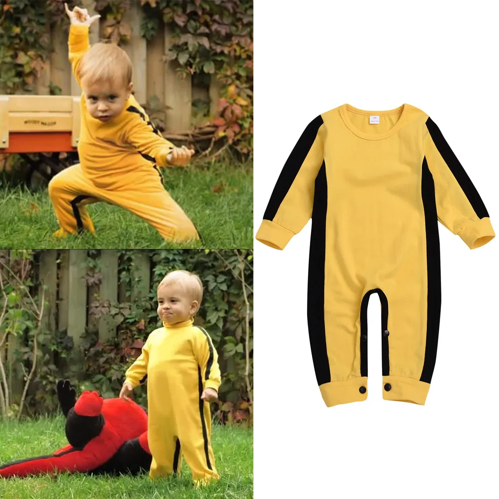 Cute Chinese Kung fu Style Newborn Baby Romper Infant Girls Boys Long-sleeved Classic Jumpsuit Playsuit Halloween Costumes | Мать и