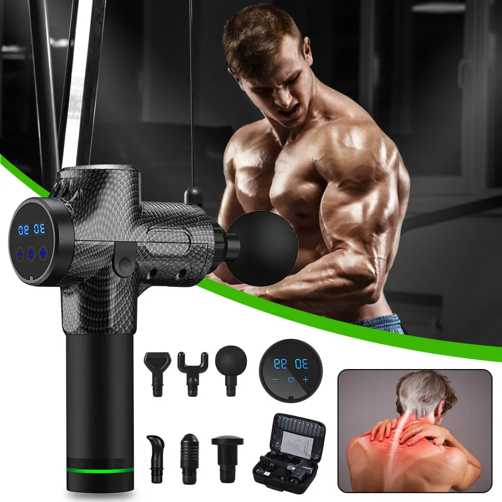 Массажный пистолет для глубоких тканей ударный Массажер мышц облегчения боли 30