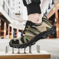 camouflage steel toe shoes men work sneakers puncture proof safety shoes men construction industrial shoes mens military boots