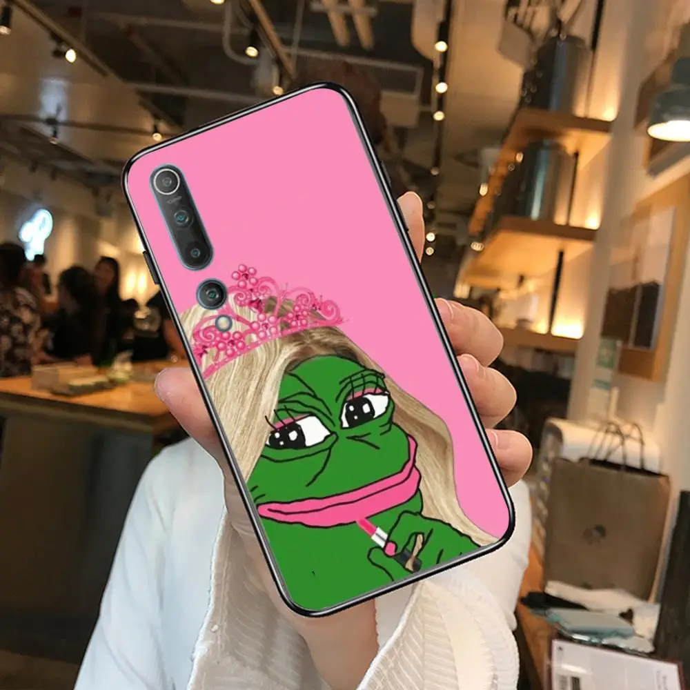 

Frog Popular Phone Case For xiaomi mi11 5g 10 liti Ultra 9Pro SE 3 8 Note Anime Black Cover Silicone Back Pretty tpu