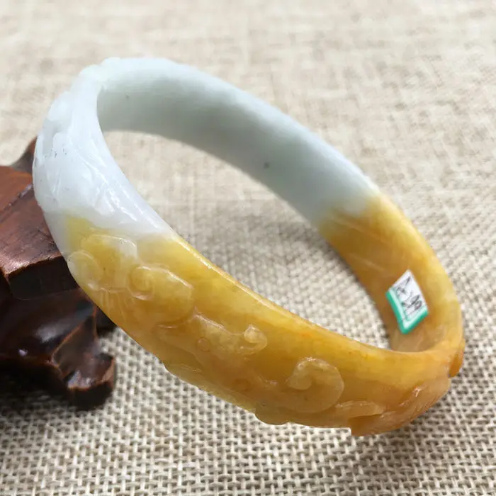 A-299 Beautiful China Hand-carved Orange Jadeite Jade Gems Bracelet Bangle 65mm | Украшения и аксессуары