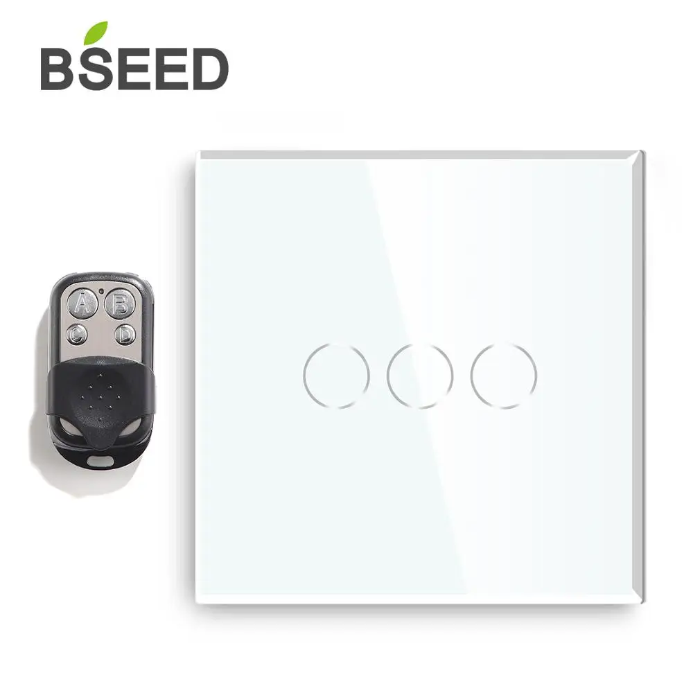 Bseed 3 банда 1 способ 2 ЕС Стандартный сенсорный выключатель светильник с Romote