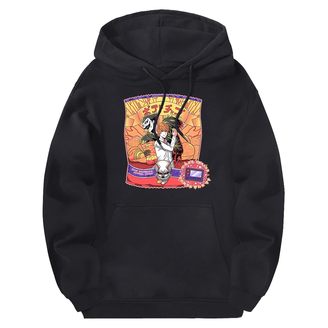 Смертная записка принт мужские толстовки с капюшоном в стиле хип хоп модные 2020