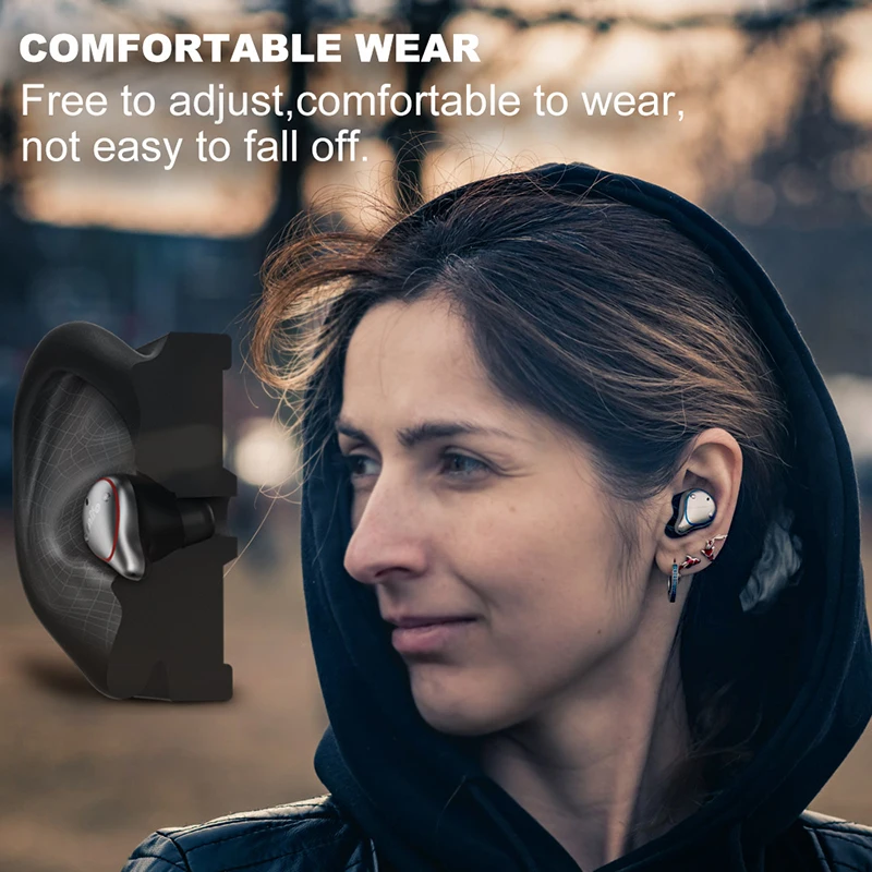 Mifo O5 Bluetooth 5 0 настоящие беспроводные наушники Сбалансированные спортивные