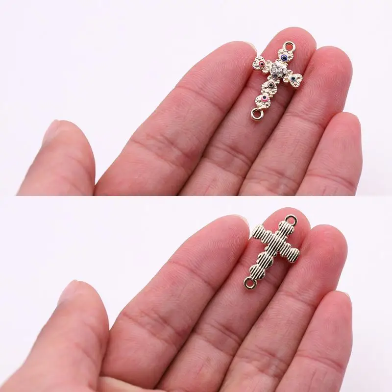 10 шт. металлическими декоративными элементами с Красочные Стразы Украшения