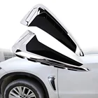 Переднее вентиляционное отверстие автомобиля хромированная Накладка для BMW X5 F15 X5M F85 14-18 Shark Gills, боковая наклейка вентиляционная дверь для бокового значка крыла