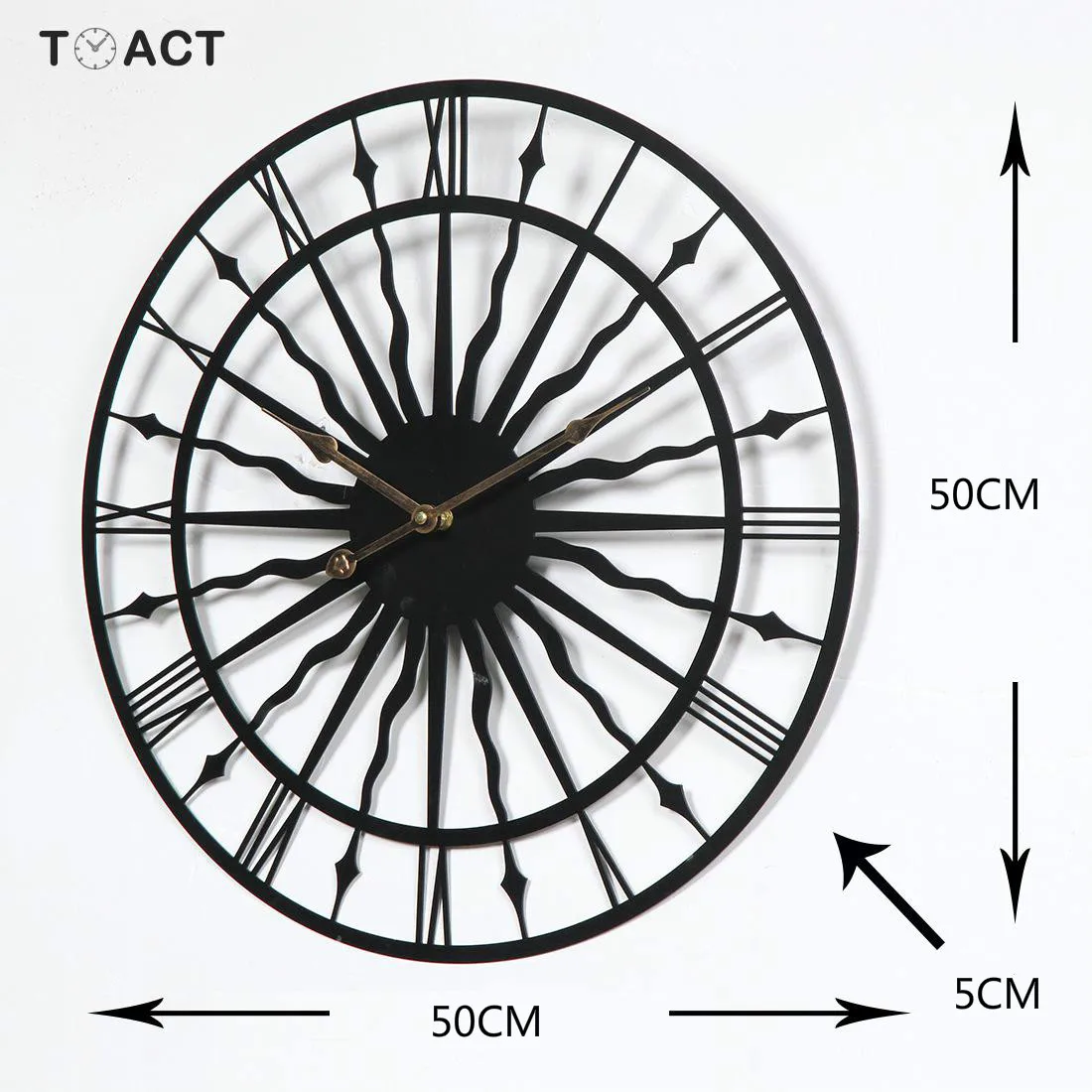 Настенные часы современный дизайн Короткие 3D бесшумные в европейском стиле для