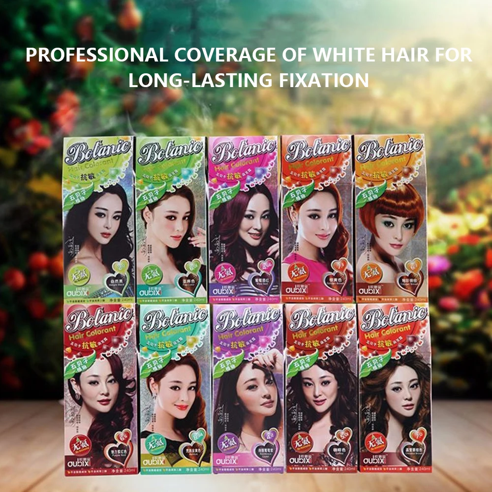 10 видов цветов полный богатый полуперманентный крем для волос Профессиональный