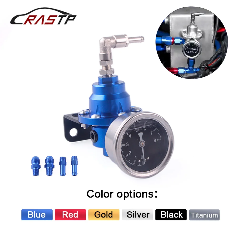 Универсальный Регулируемый регулятор давления топлива Tomei RASTP с манометром и