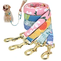 nylon dog leash printed dog leash rope for small medium dogs walking 120cm soft pet chihuahua walking lead leashes