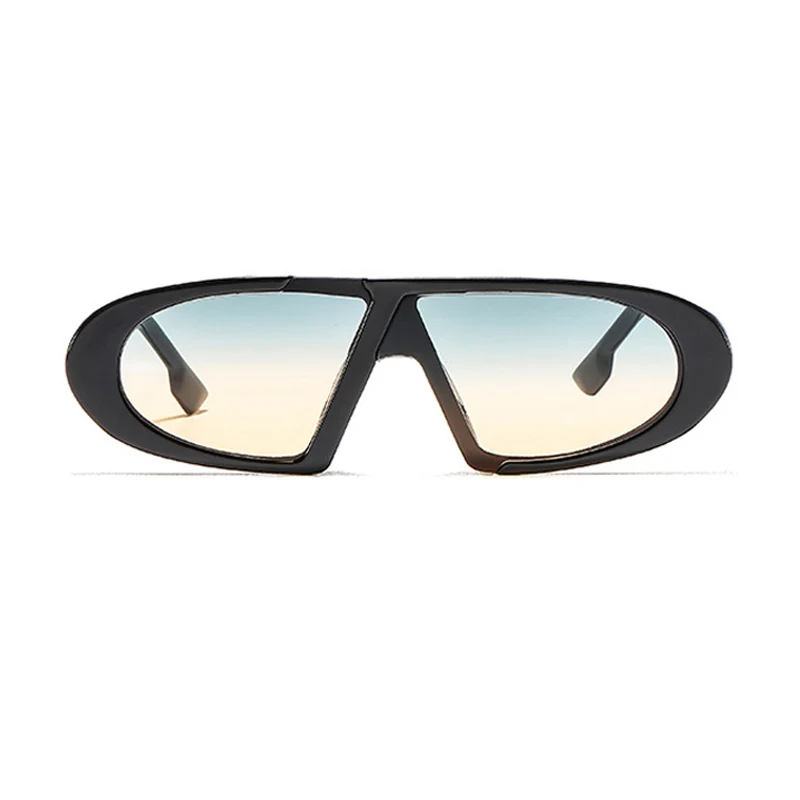 Женские и мужские очки в полуоправе ALOZ MICC зеленые желтые солнцезащитные