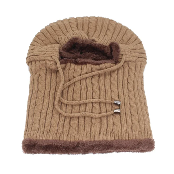 khaki Skullies Beanies женские зимние трикотажные изделия Beanie женский зимний шарф шапки для женщин Gorro шотландская шапочка с защитой зимняя шапка - Цвет: khaki