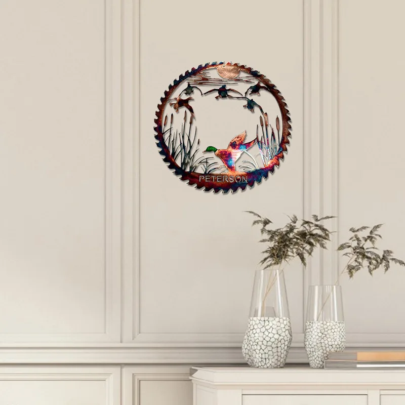 

Silhouette Hanging Ornament Special Jagged Shape Decoration Metal Wall Decor For Home Office Decor CANQ889