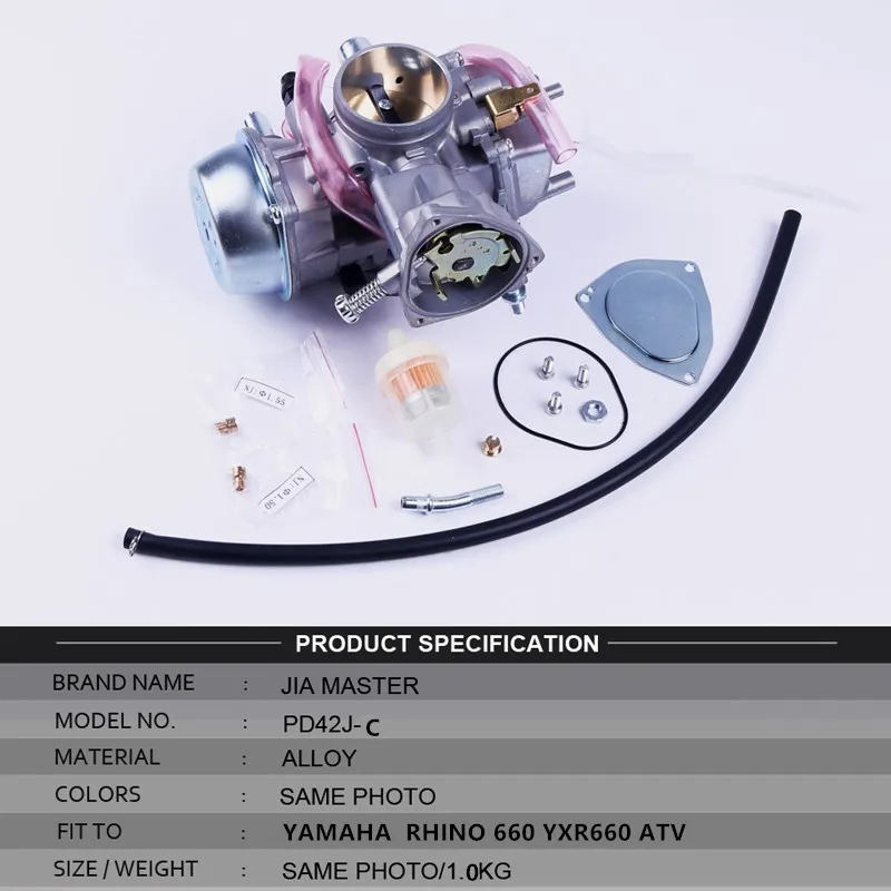 МОТОЦИКЛ КАРБЮРАТОР PD42J C для YAMAHA RHINO 660 YXR660 ATV|motorcycle carburetor|yamaha motorcycle carburetoratv carburetor |