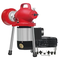 220v professional electric pipe dredging machine household kitchen toilet drain cleaner sewer dredger 400rpm 2500w y