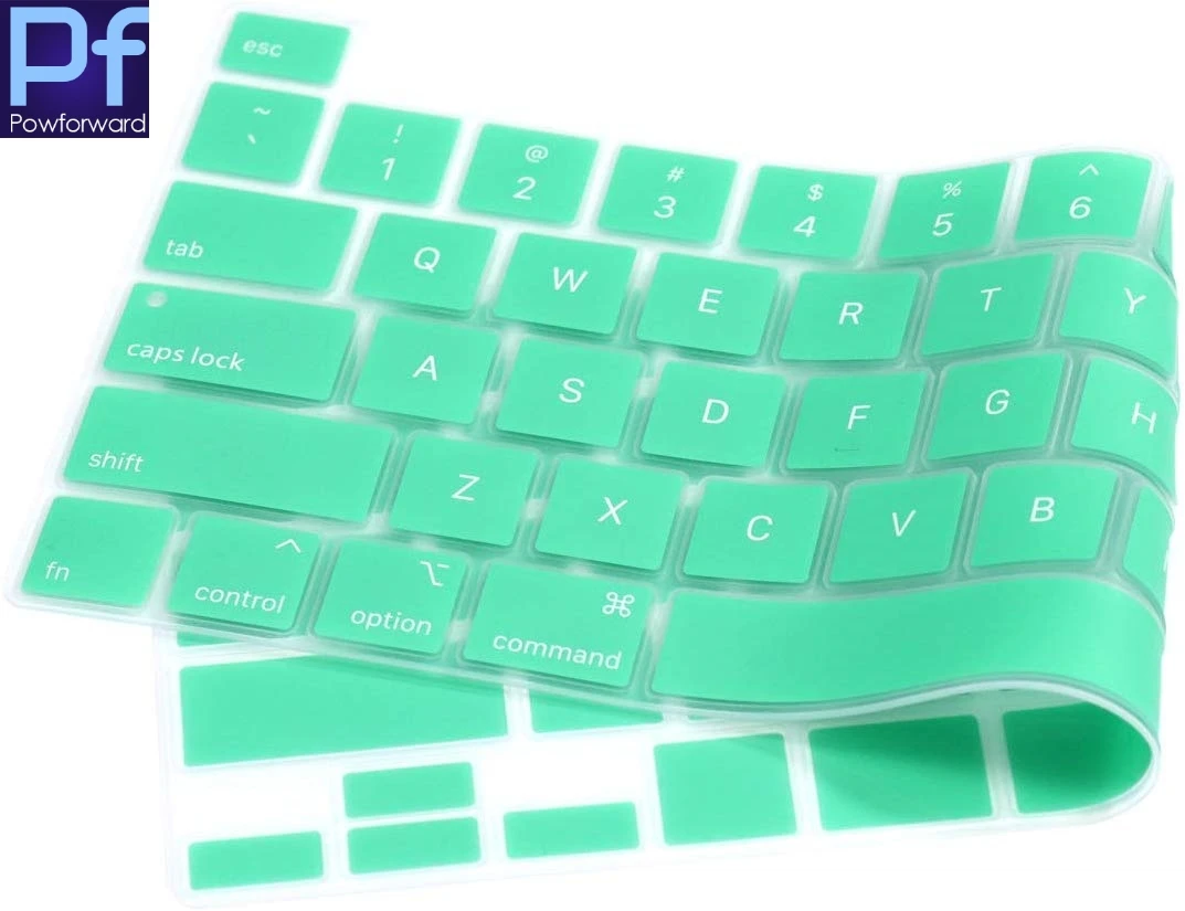 Силиконовый чехол с клавиатурой на английском языке для MacBook New Pro 16 дюймов 2019