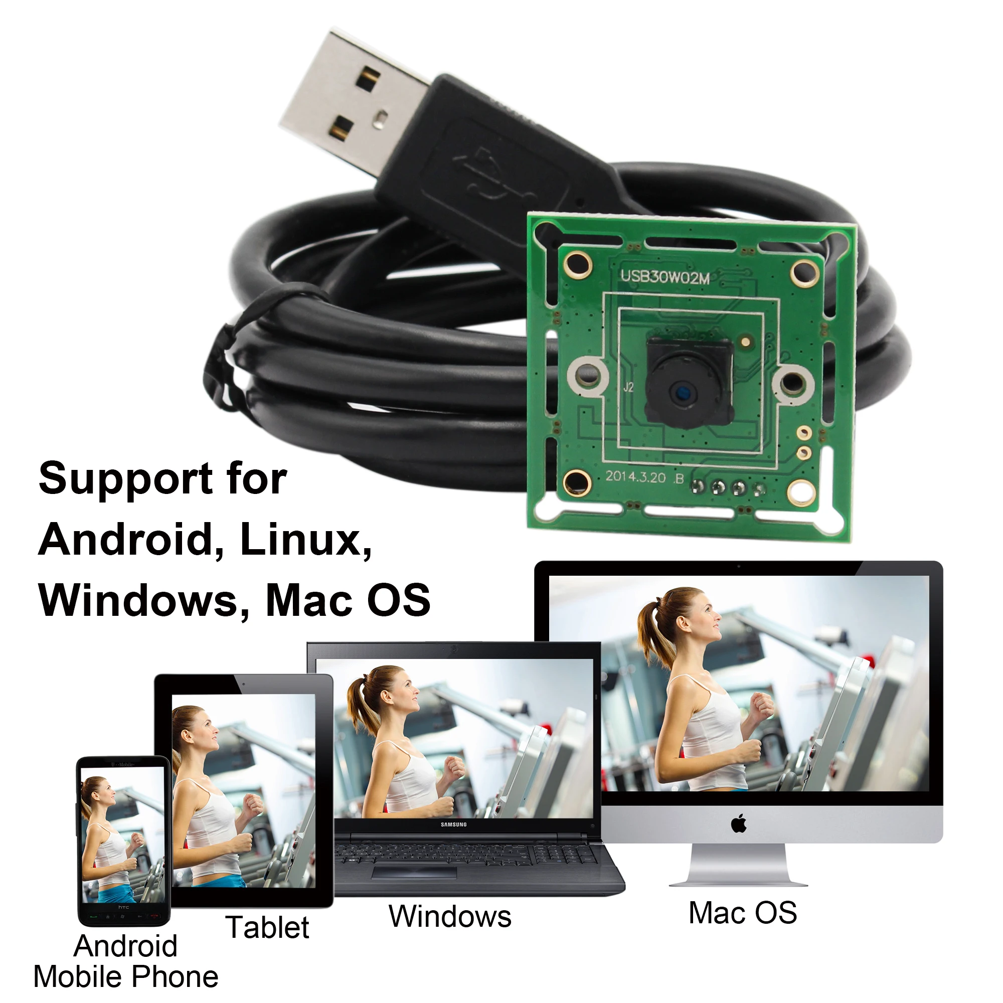 ELP 640 МП 480 x VGA веб камера CMOS OV7725 Микро электронный вращающийся затвор usb плата с