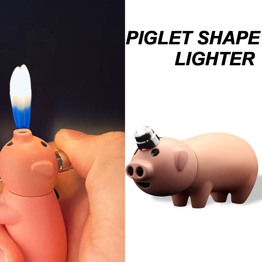 

Creative Lighter Mini Pig Torch Butane Gas Lighter Cigarette Pocket Lighter Outdoor Gasoline Lighter Barbecue Ignition Tool