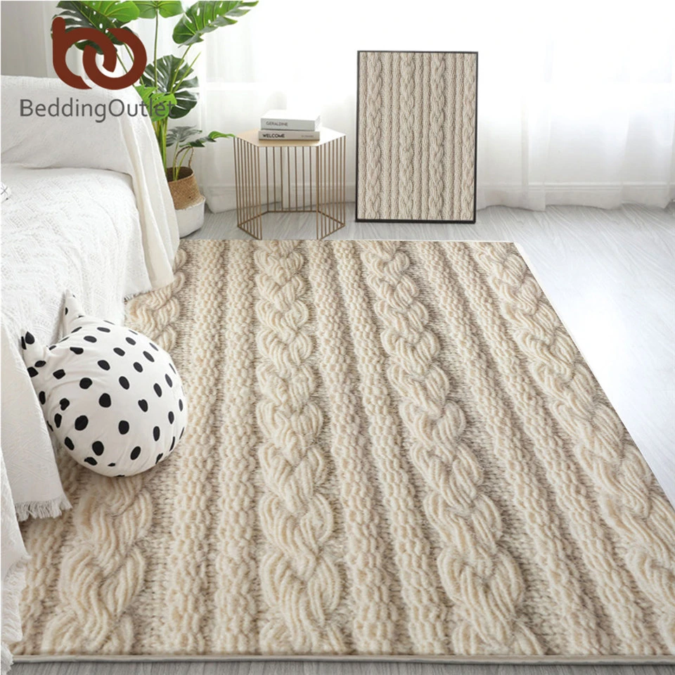 BeddingOutlet Knitting Large Carpets for Bedroom 3D Printed Art Kids Play Floor Mat Modern Fashion Area Rug 152x244 Cozy Tapete | Дом и сад