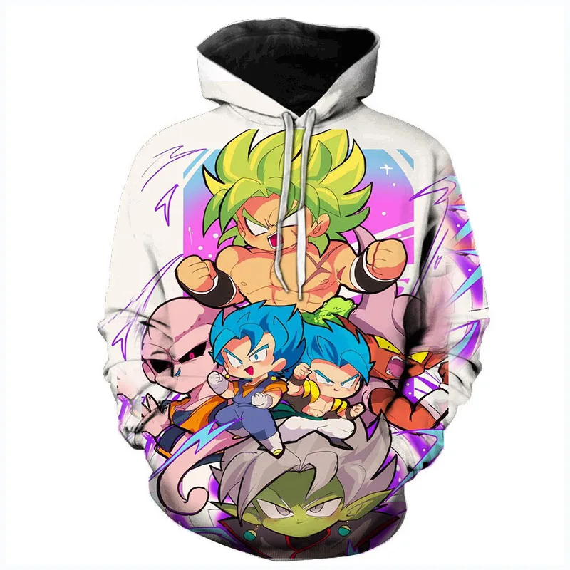DBZ одежда для мужчин и женщин Весенняя модная верхняя одежда толстовки с капюшоном для мальчиков косплей японского аниме Dragon Ball и super Goku толстовки - Color: 1