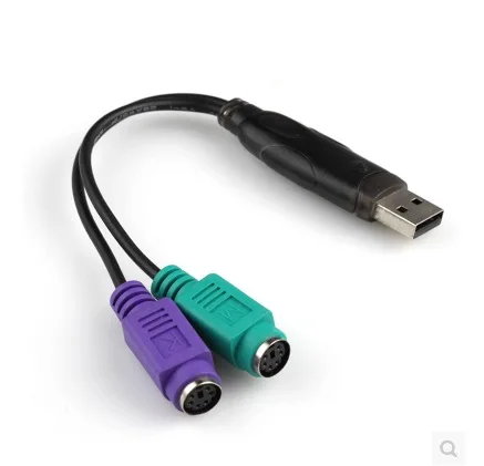 

Кабель-удлинитель USB (папа)-6 Pin (мама) для PS/2 (папа)