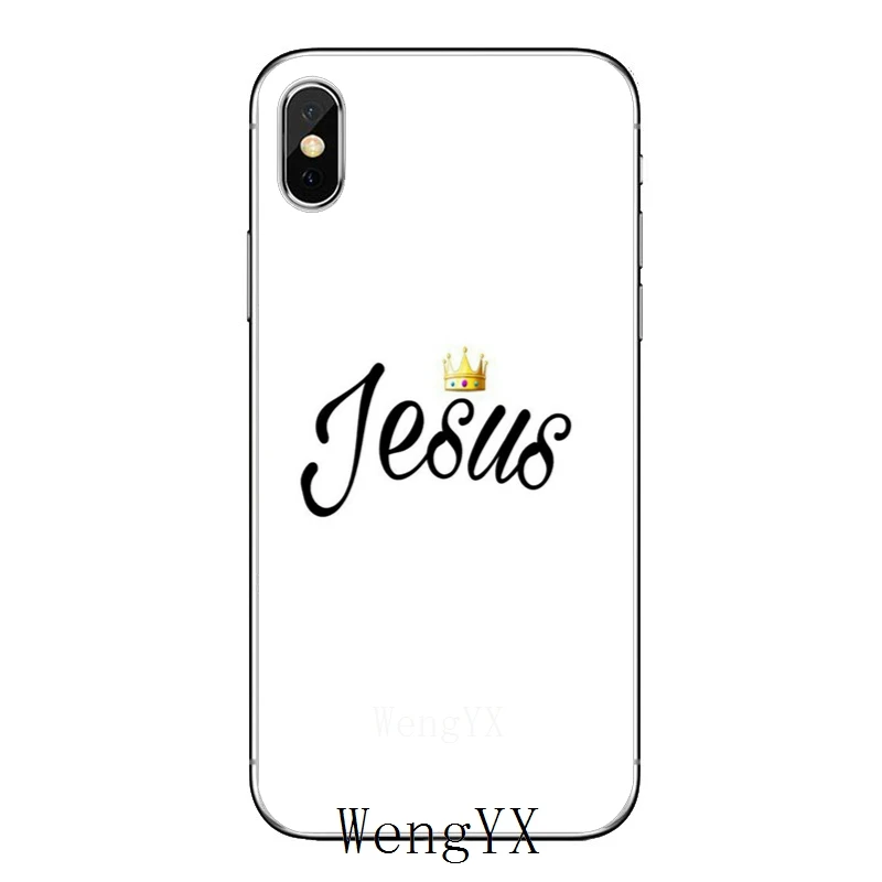 Аксессуары чехол для телефона iPhone 11 Pro XS Max XR X 8 7 6 6S Plus 5 5S SE 4s 4 iPod Touch jesus life Crown flower