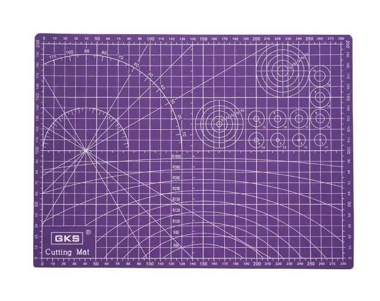 A4 режущие коврики ПВХ прямоугольные сетки линии самоисцеляющая разделочная