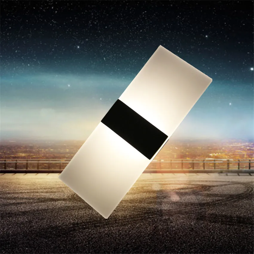 Светодиодный ные настенные светильники комнатный современный акриловый