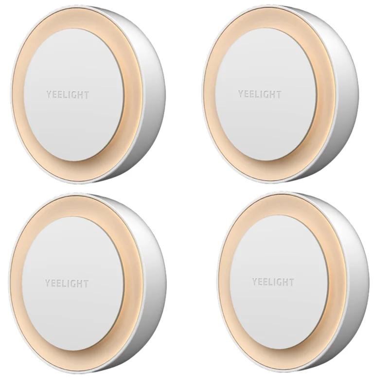 4 PCS Mi jia Yeelight светодиодный ночной индукционный светильник с управлением светом светодиодный датчик света для спальни коридора Xiao mi инфракрасная Ночная лампа - Испускаемый цвет: 4 PCS