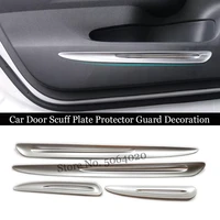 abs plastic matte for honda crv cr v 2012 2016 accessories car door scuff plate protector guard cover trim car styling 4pcs