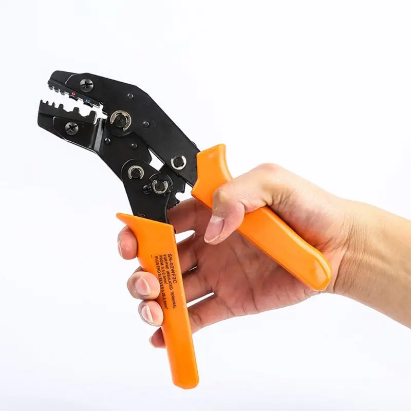 

Crimping Plier Set Wire Crimper Kit With 450Pcs Wire Connectors Cold-Rolled Tubular Terminal 0.25-2.5mmSelf-Adjustable Connecto