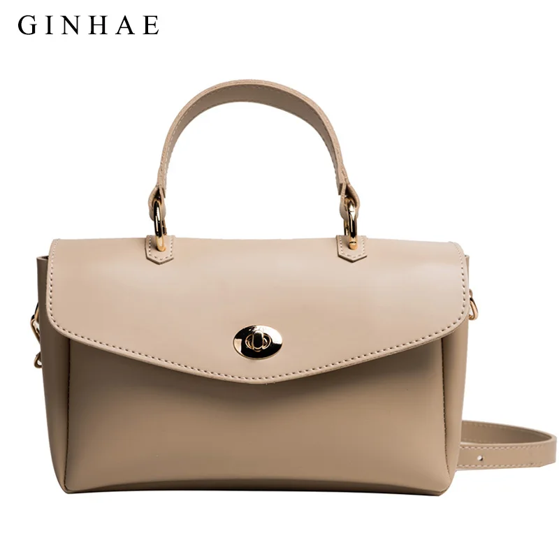 Vintage Leather Satchel Bag Famous Brand Designer Women Briefcase Tote Handbag Shoulder Bags Ladies Fashion Crossbody 2019 | Багаж и сумки