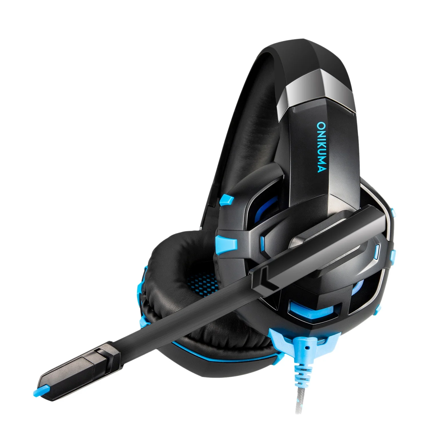 

ONIKUMA K2PRO игровая гарнитура USB 360 ° с объемным звуком и подсветкой, гарнитура для настольного компьютера/ноутбука/PS4 // переключатель