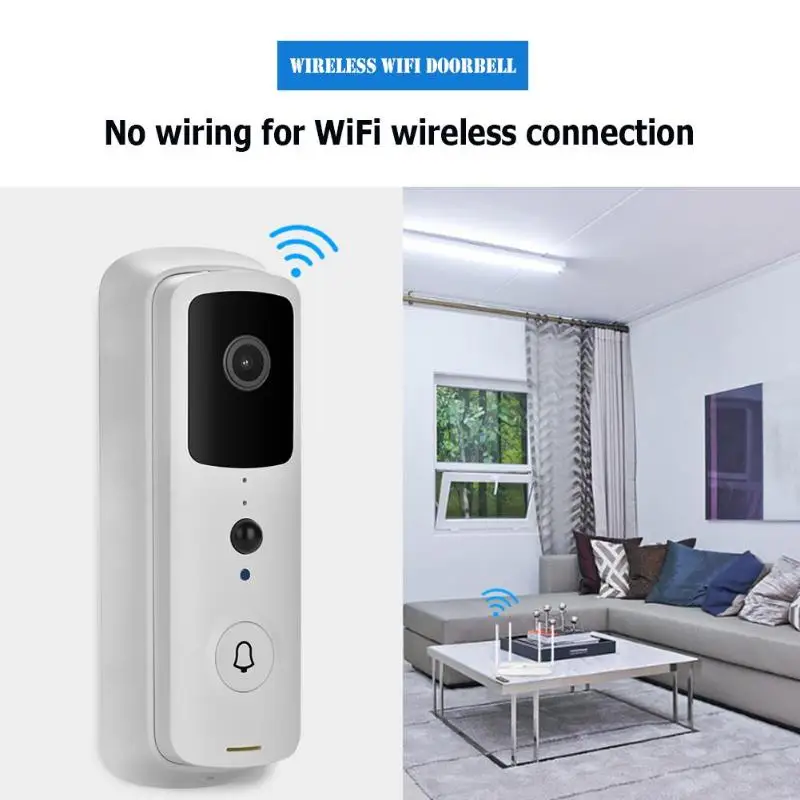 

2021 V30 Tuya WiFi Smart Video Doorbell Waterproof Night Vision Home Security 1080P HD Camera Digital Visual Intercom Door Bell