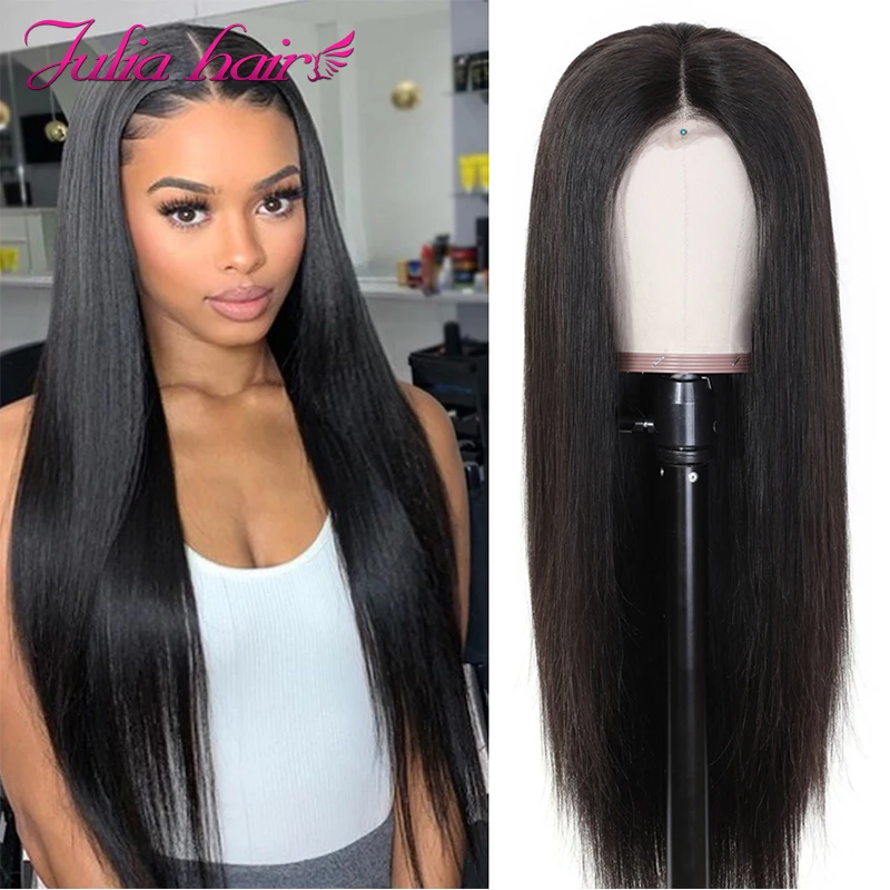 Ali Julia Hair13×4 13 × 6 прозрачные кружевные передние человеческие волосы парики для женщин бразильские прямые волосы парик 150% 180% плотность Remy