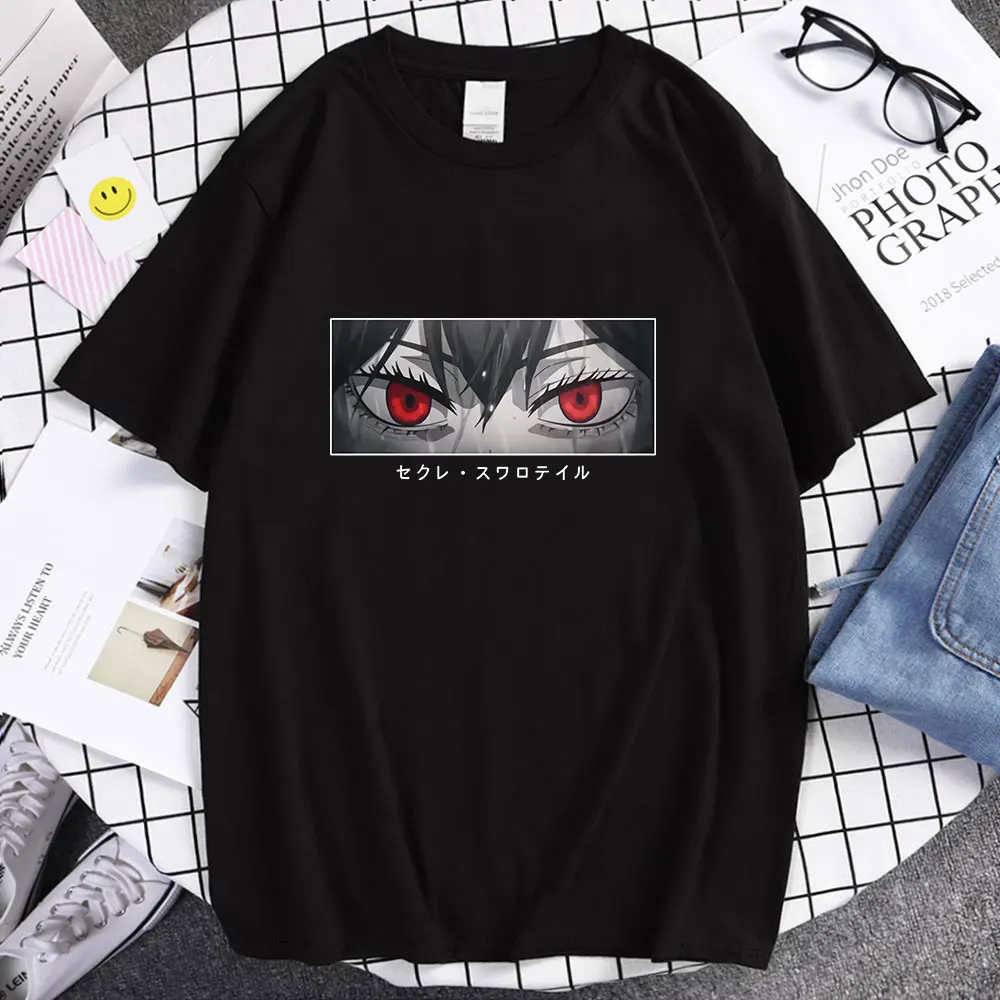 

Футболка мужская с принтом аниме «Чёрный клевер», 100% хлопок