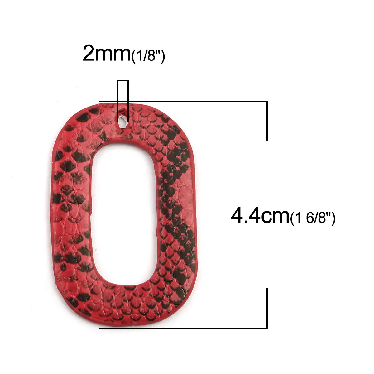 

5 PCs Leather Pendants Brown Red Women Charm Necklaces Personalized Jewelry Gift Choker Birthday Party Wedding Gifts 44mm x 27mm