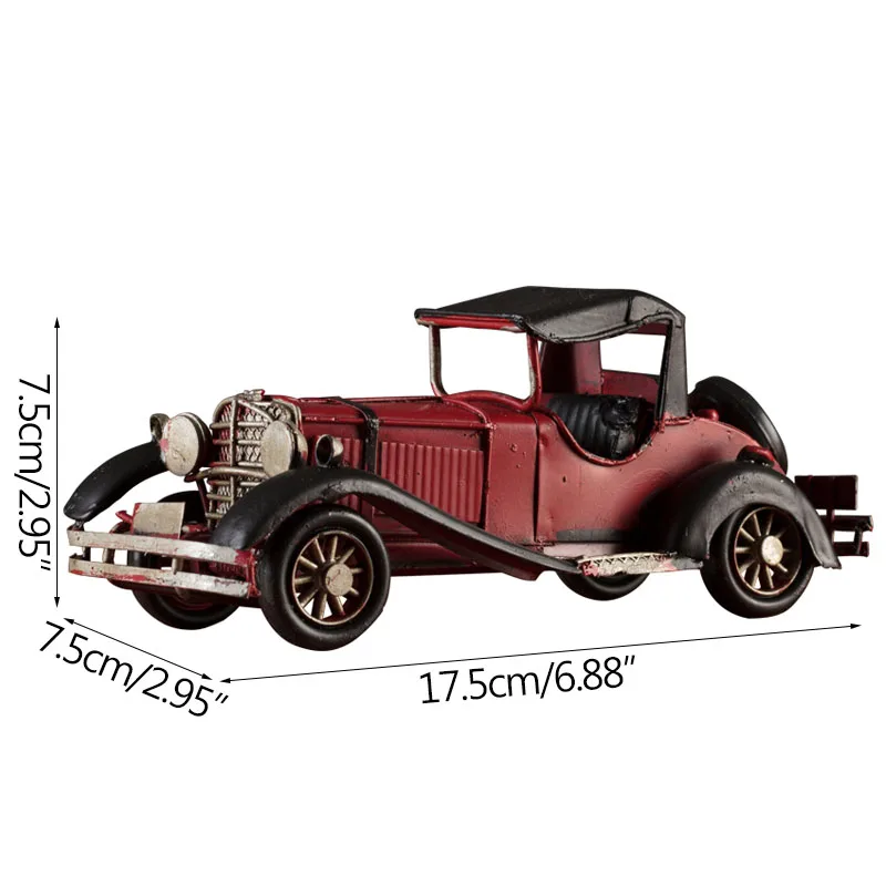 

Nostalgic Vintage Metal Car Home Decoration Miniature Model Classic Bus Model Kids Toys Artware Living Room Decoration Crafts