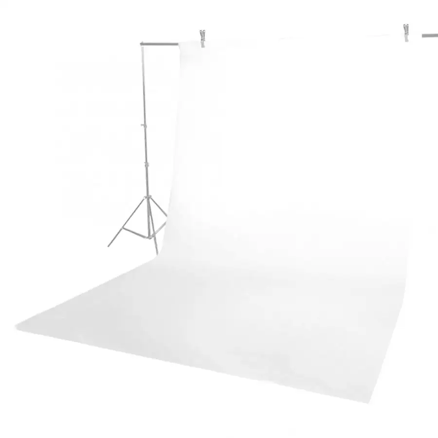Белый Фотофоны 1,6*3 м фотофоны студия видео экран фон-хромакей ткань новая версия черный белый зеленый - Цвет: Белый