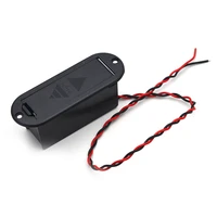 guitar bass active pickup 9v volt battery cover box case holder abs with adapter cable guitarra accessories