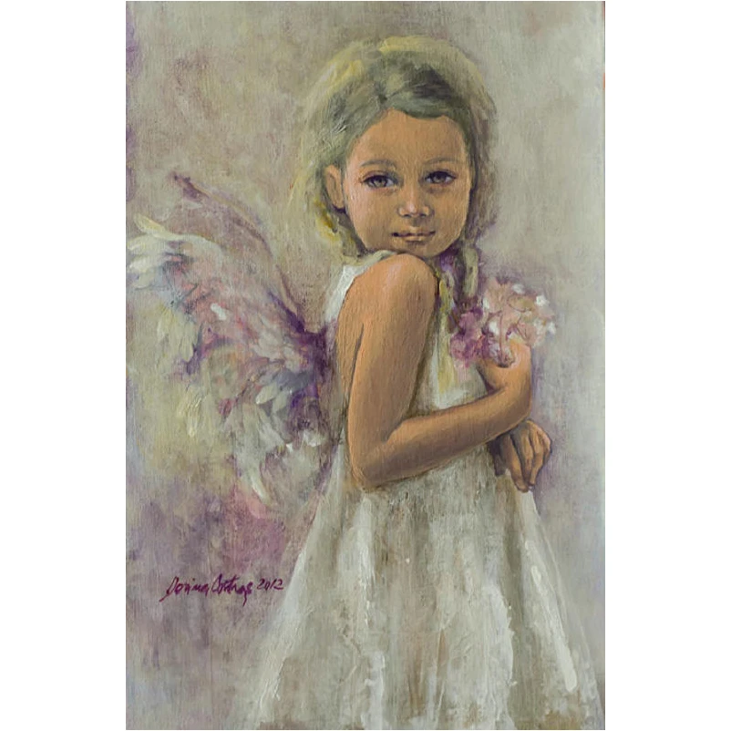 

Полноразмерная Алмазная картина «ангельская девушка», вышивка, пейзаж ручной работы 5d, картина «сделай сам» стразы, домашний декор, подарок