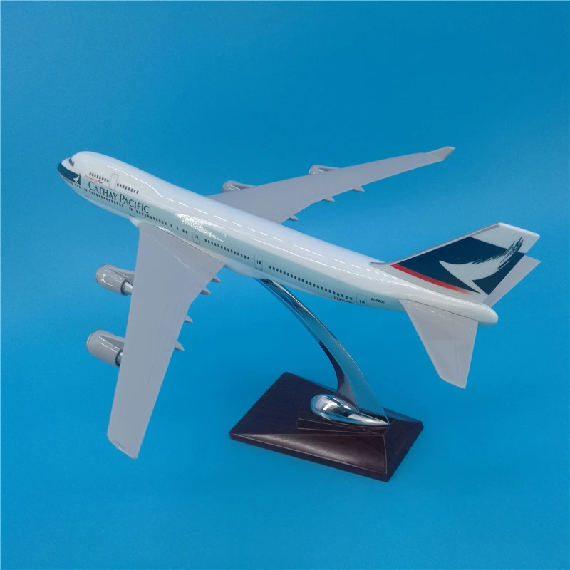 32 см B747 Гонконга CATHAY авиакомпаний дыхательных путей модель аэроплана самолет