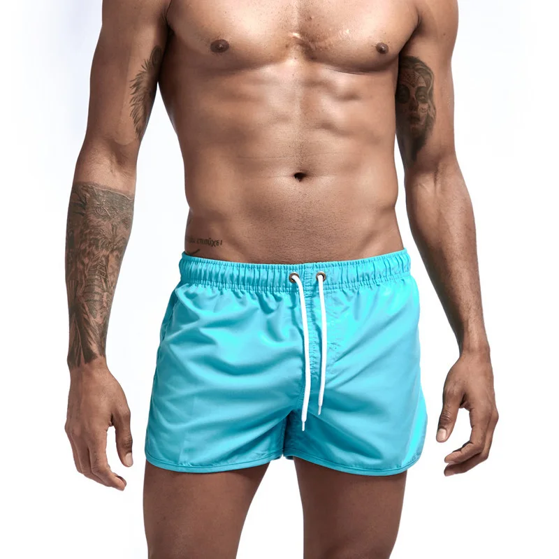 14 цветов однотонные синие белые купальники мужские пляжные плавки sunga masculina шорты