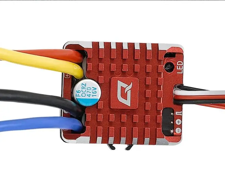 Водонепроницаемая матовая карточка Hobbywing quirun 1080 80A ESC + программа для гусеничных